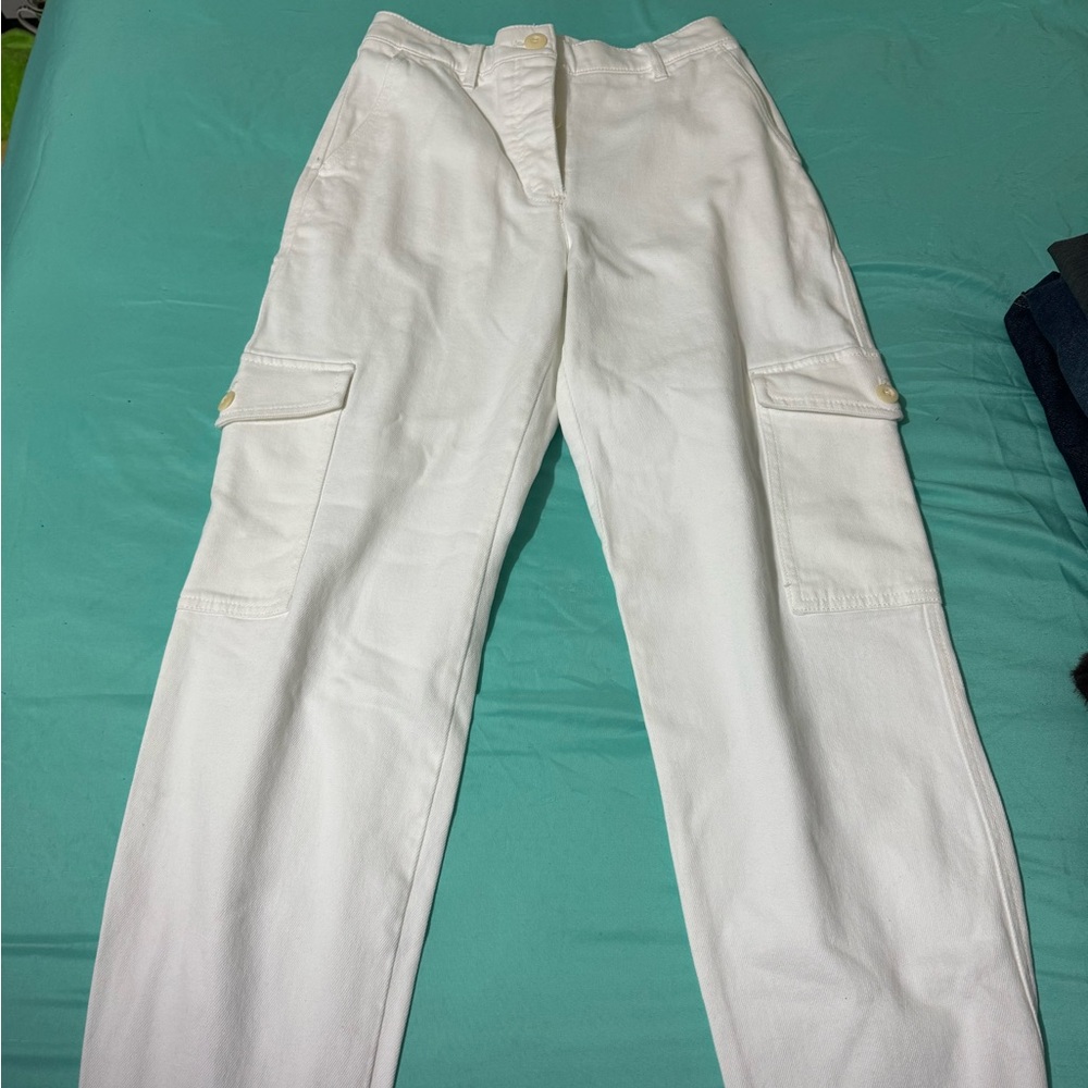 COPY - COPY - Aritzia Modern Cargo Pant White